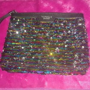 Victoria's Secret Sequined Cosmetic Bag